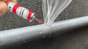 A very old plumber taught me this! Leaky pipe repair technique that very few plumbers know