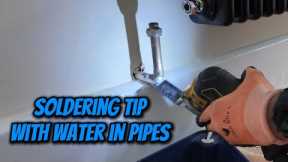 Soldering Tip With Water In Pipes