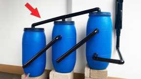 Amazing Inventions of a 60-Year-Old Plumber! Endless Free Water Energy Idea from PVC Pipes/Empty