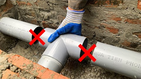 Mistakes When Installing PVC Drainage Pipes ! A Secret Tip From a 60-year-old Plumber Will Help You
