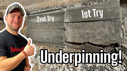How to Underpin a Foundation! EASY DIY!