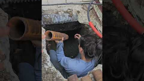 Watch as paola installs hybrid piers to fix foundation problems in irving texas #foundationrepair