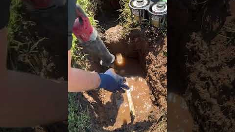 Repairing A Water Leak In The Yard