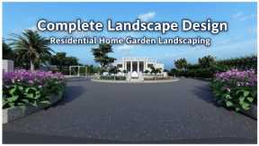 Complete Landscape Design Walkthrough | Residential Home Garden Landscaping