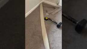 Fitting carpet neatly, cutting, and laying for a clean, professional finish. #carpet #carpetfitting