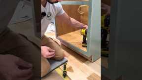 Perfectly level cabinets. #remodel #construction #contractor #diy #carpenter #tools #build