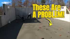 Is Pouring Concrete During a LEAF STORM a Bad Idea?