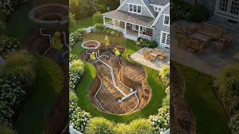 Transforming Epic Backyard into Luxury Pool #poolconstruction