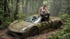 Abandoned Porsche 918 Spyder 2015 Restored to Perfection | V8 Hybrid | 4K POV