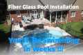 New Fiberglass Pool Installation -