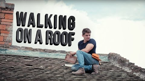 How to walk on an old tile roof