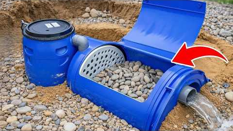 DIY Plumbing Hacks – Water Filtration System from a Blue Barrel & Fixing Water Pipes at Home