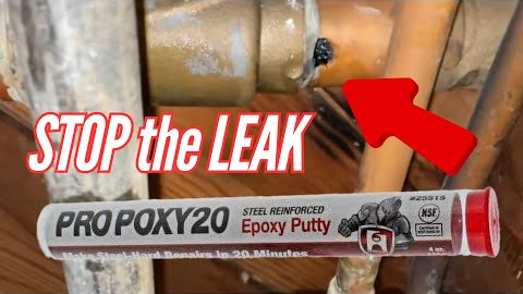 Fix pipe leaking | Pro Poxy20 Epoxy |copper drain  pipe
