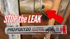 Fix pipe leaking | Pro Poxy20 Epoxy |copper drain  pipe