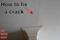 How to fix a crack in a wall or