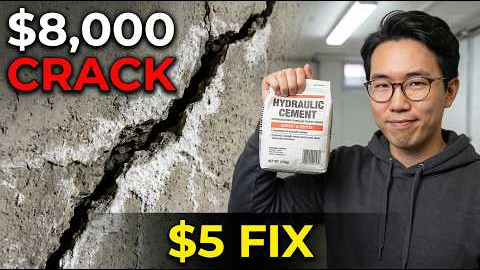 Foundation Cracks Cost $8,000 to Fix. This $5 Hydraulic Mix Seals Any Crack Forever.