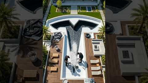 Building a Tesla-Shaped Pool in My Backyard | Architecture Concept