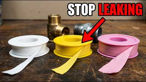 White vs Yellow vs Pink Teflon Tape - The WRONG One Causes Leaks!