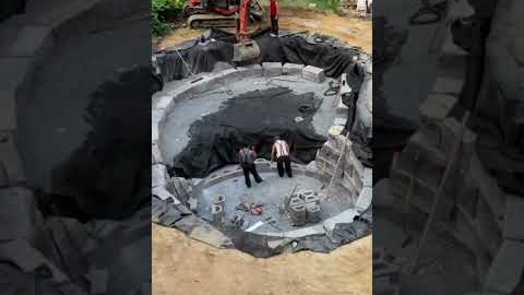 Natural Swimming Pool Build – Boulder + Wall Install