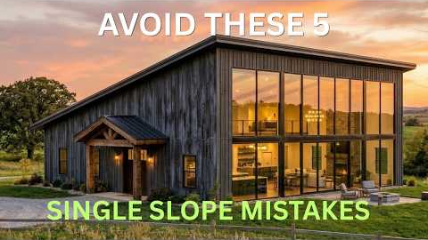 5 Single Slope Barndominium Mistakes That Cost Builders Thousands And How to Avoid Them