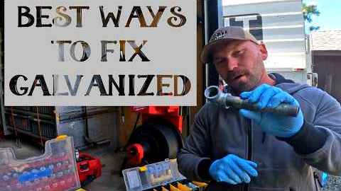 The ONLY Three Ways to FIX Broken Galvanized Piping. (Plumber Tip)