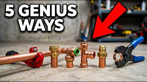 NEVER SOLDER PIPE AGAIN - 5 GENIUS Ways to Connect Copper Pipe That Are STRONGER Than Solder!