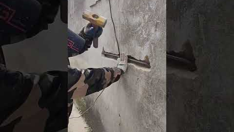 Rural House Repair: Fix Cracked Wall with One Steel Bar | Low Cost Reinforcement