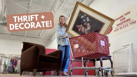 My best *thrift flip* ever!! | Home Decor Thrift + Decorate With Me | Goodwill Thrift Haul