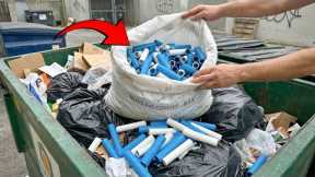 Never throw away pieces of PVC pipe in the trash or you will regret it for the rest of your life.