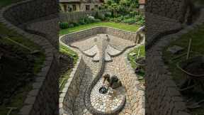 Building a STINGRAY POND — Flowing Backyard Feature! 🦈✨