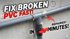 No Plumber Needed Easy Fix for a Broken PVC Pipe Valve