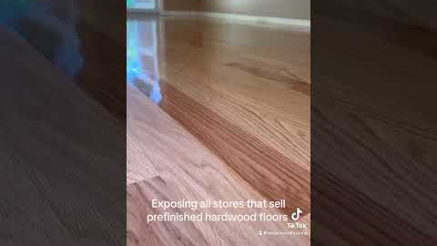 Watch before buying prefinished hardwood floors! #prefinished #hardwoodflooring #tips #tipsandtricks