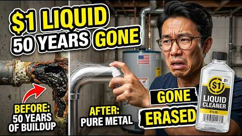$1 Liquid KILLS ALL Clogged Pipes. PERMANENTLY. No Plumber. No Snake. BURIED Since 1943