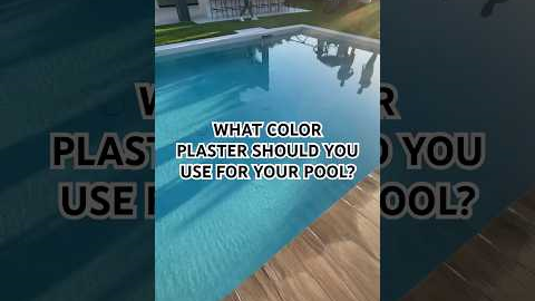 How to pick a pool plaster color! 🙌🏼 #backyard #pooldesign #poolplaster #landscapedesign #luxury