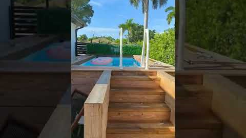 Modern Aboveground Pool Build