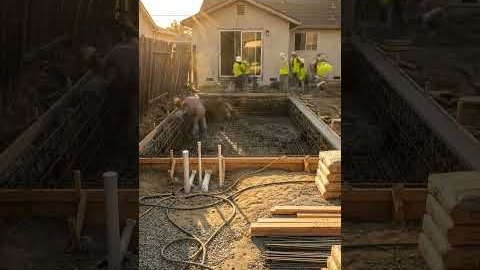 Backyard Transformation | Modern Luxury Pool + Landscape | Golden Hour  #ai #viralvideo #automobile