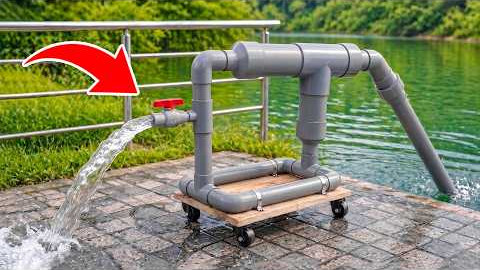 Never Buy a Water Pump Again! A 65-Year-Old Plumber Made His Own Water Pump Using PVC Pipes|Update 2