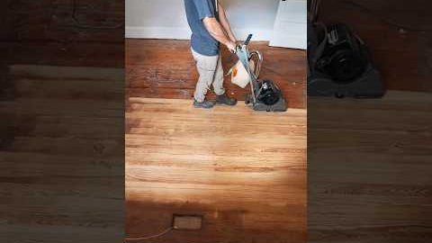 Refinishing 100 year old hardwood floors with 