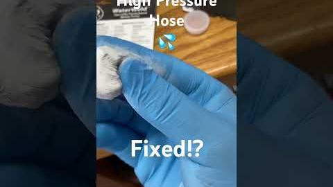 JB WaterWeld Fixes High Pressure Water Line!? 💦 #repair #athome #diy #fixed #waterpressure #texas