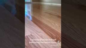 Watch before buying prefinished hardwood floors! #prefinished #hardwoodflooring #tips #tipsandtricks
