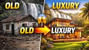 From Ruin to Luxury House Near Waterfall (Full Transformation) | East Home Renovation 