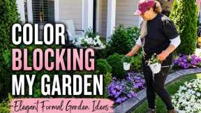 Color Blocking My Garden Beds 🌸| Elegant Formal Garden Design Ideas   4K