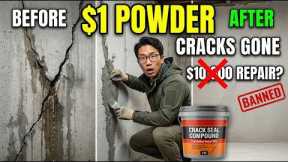 $1 Powder KILLS ALL Foundation Cracks. FOREVER. Contractors PRAYED You'd Never See This