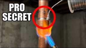 How to Solder a VERTICAL Copper Pipe Without It Dripping - The PRO SECRET Nobody Teaches!