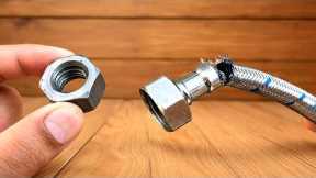 Few people know this secret! How to Repair Stainless Steel Plumber Hose. – It’s crazy