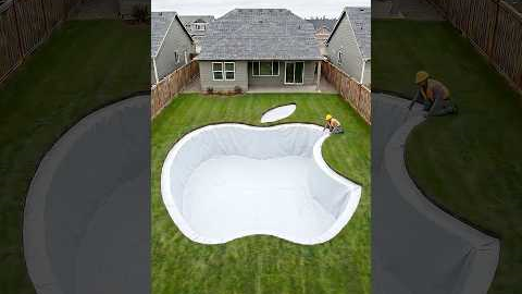I Built a Giant Apple-Shaped Pool in My Backyard