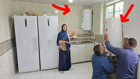 Plumbing in Parisa Khanom's house and installing a water heater
