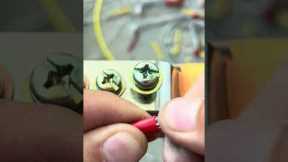 How To Secure Two Wires Together | Easy Electrical Joint Method #shortvideo #wire #electrical
