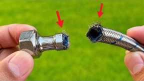 Plumbers Don't Want You To Know This 😱! Easy Way To Repair Stainless Steel Hoses!
