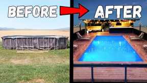 I turned a $500 pool into my DREAM pool